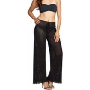 Mesh pants. Swim coverup